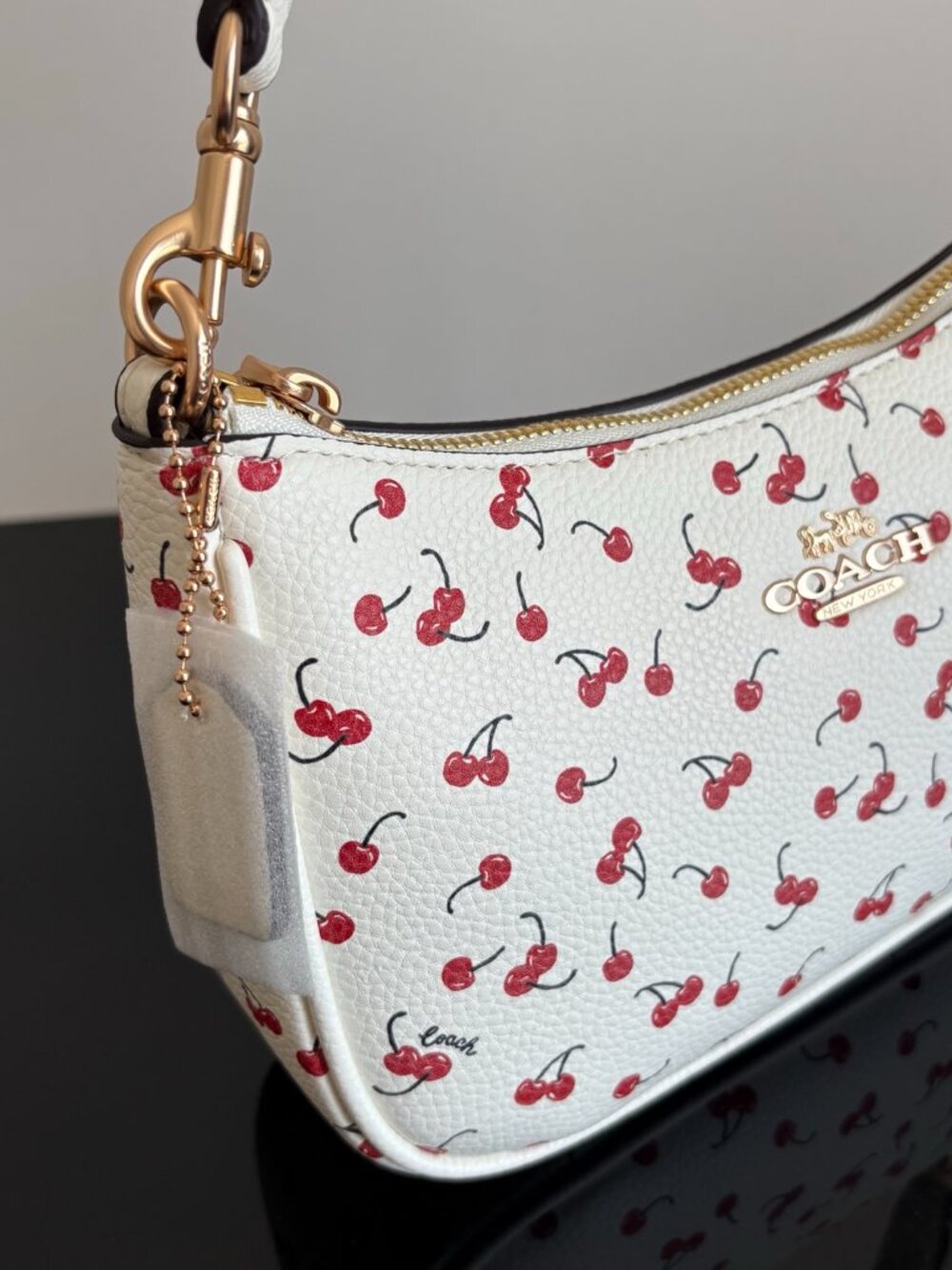 Coach Teri Cherry Print Shoulder Bag - Picture 7 of 9